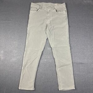 Faherty Stretch Terry 5-Pocket Pant Mens 35x32 Slate Gray Jean Comfort Huckberry